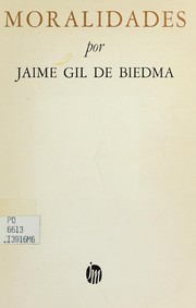 Cover of: Moralidades, 1959-1964.