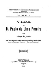 Cover of: Vida de D. Paulo de Lima Pereira