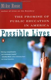 Cover of: Possible Lives by Mike Rose