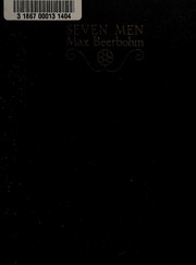 Cover of: Seven men by Sir Max Beerbohm
