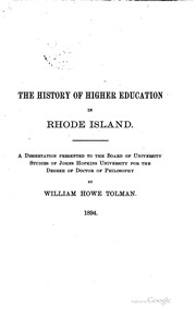 Cover of: History of education in Maryland.
