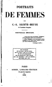 Cover of: Portraits de femmes by Charles Augustin Sainte-Beuve