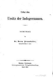 Cover of: Ueber den Ursitz der Indogermanen