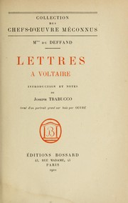 Cover of: Lettres à Voltaire