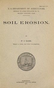 Cover of: Soil erosion