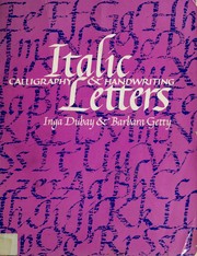Cover of: Italic letters by Inga Dubay