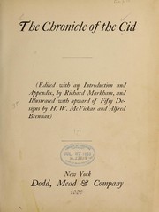 Cover of: The chronicle of the Cid. by Robert Southey