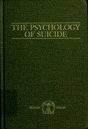 Cover of: The psychology of suicide
