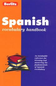 Spanish vocabulary handbook