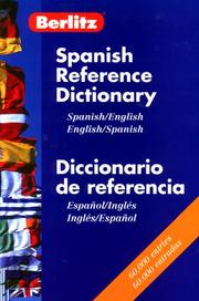 Berlitz Spanish-English, English-Spanish reference dictionary