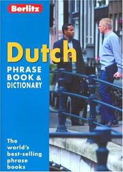 Dutch phrase book & dictionary by Berlitz Publishing Company, Berlitz Guides