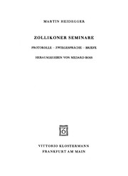 Cover of: Zollikoner Seminare. Protokolle - Zwiegespräche - Briefe.