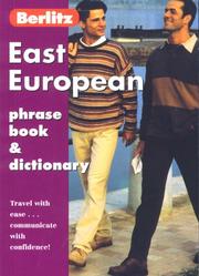 Cover of: Berlitz East Europe Phrase Book (Berlitz Phrase Books)