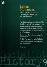 Cover of: Labour Movements: Socialist History 9 (Socialist History , No 9)