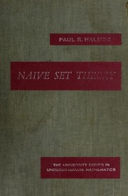 Cover of: Naive set theory.