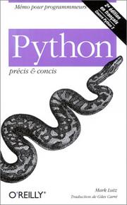 Cover of: Python: Pocket Reference
