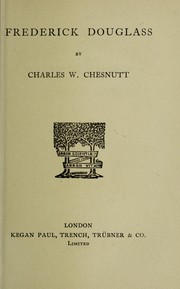 Cover of: Frederick Douglass by Charles Waddell Chesnutt