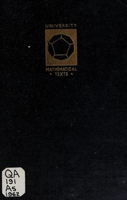 Cover of: Determinants and matrices by Alexander Aitken