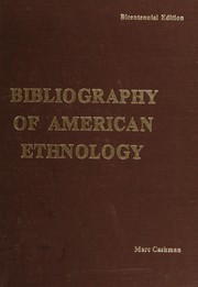 Cover of: Bibliography of American ethnology