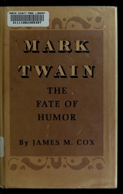 Cover of: Mark Twain: the fate of humor