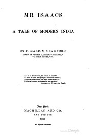 Cover of: Mr. Isaacs: a tale of modern India by F. Marion Crawford.
