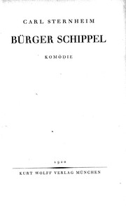 Cover of: Bürger Schippel: Komödie
