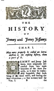 Cover of: The history of Jemmy and Jenny Jessamy ...