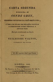 Cover of: Carta segunda dirigida ao conde Grey