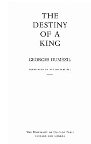 Cover of: The destiny of a king.