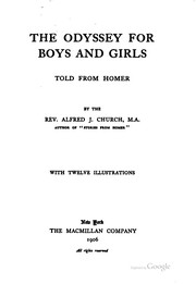Cover of: The Odyssey for boys and girls