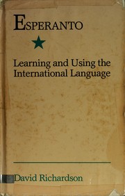 Cover of: Esperanto Learning and Using the International Language