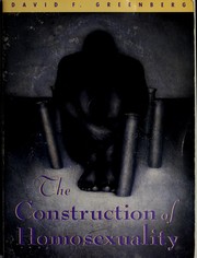 Cover of: The Construction of Homosexuality