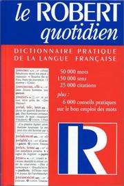 Cover of: Le Robert quotidien