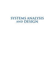 Cover of: Systems analysis and design