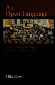 Cover of: An open language: selected writing on literacy, learning, and opportunity