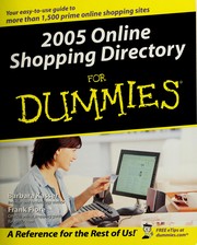 Cover of: 2005 online shopping directory for dummies