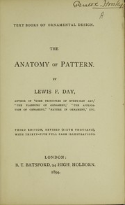 Cover of: The anatomy of pattern