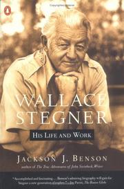 Cover of: Wallace Stegner  by Jackson J. Benson