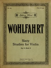 Cover of: Sixty studies for violin, op. 45