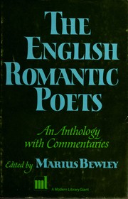Cover of: The English romantic poets: an anthology with commentaries.
