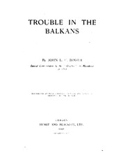 Cover of: Troubles in the Balkans by John L. C. Booth