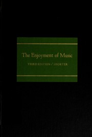 Cover of: Enjoyment of Music Shorter by Joseph Machlis