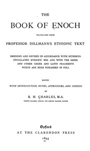 Das Buch Henoch by August Dillmann, Robert Henry Charles