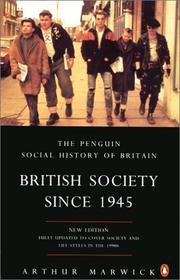 Cover of: British Society Since 1945 (Penguin Social History of Britain)