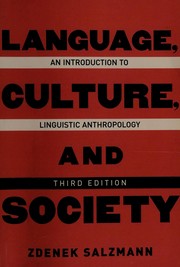 Language, culture, and society by Zdeněk Salzmann