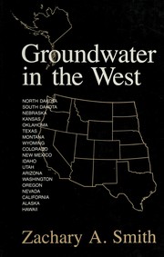 Cover of: Groundwater in the West