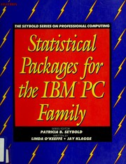 Cover of: Statistical packages for the IBM PC family