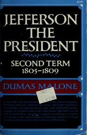 Cover of: Jefferson the President: Second Term, 1805-1809 by 