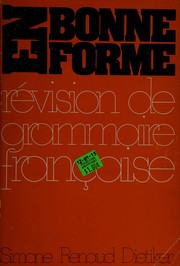 Cover of: En bonne forme: révision de grammaire française.
