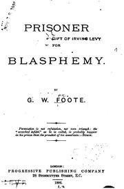 Cover of: Prisoner for Blasphemy